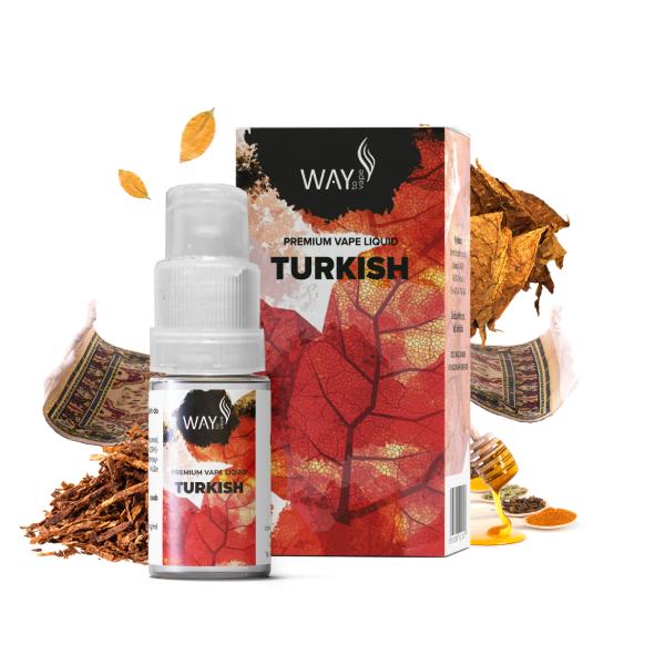 E-liquid Way To Vape Turkish 10ml Obsah nikotinu: 0mg Turecký tabák