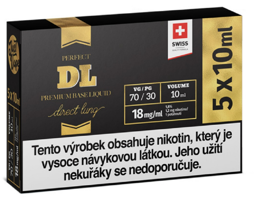 Booster báze JustVape DL (70VG/30PG) 5x10ml / 18mg