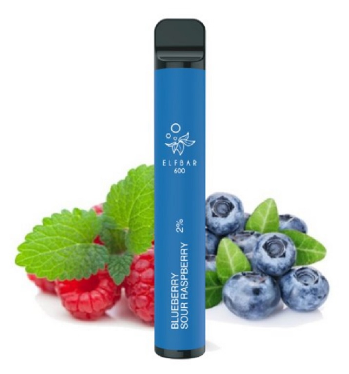 ELF BAR 600 jednorázová e-cigareta Blueberry Sour Raspberry