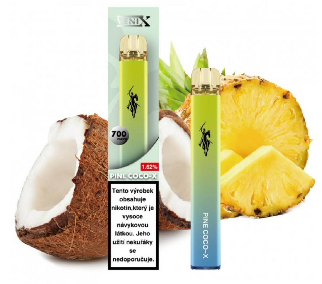 Jednorázová elektronická cigareta VENIX - PINE COCO-X