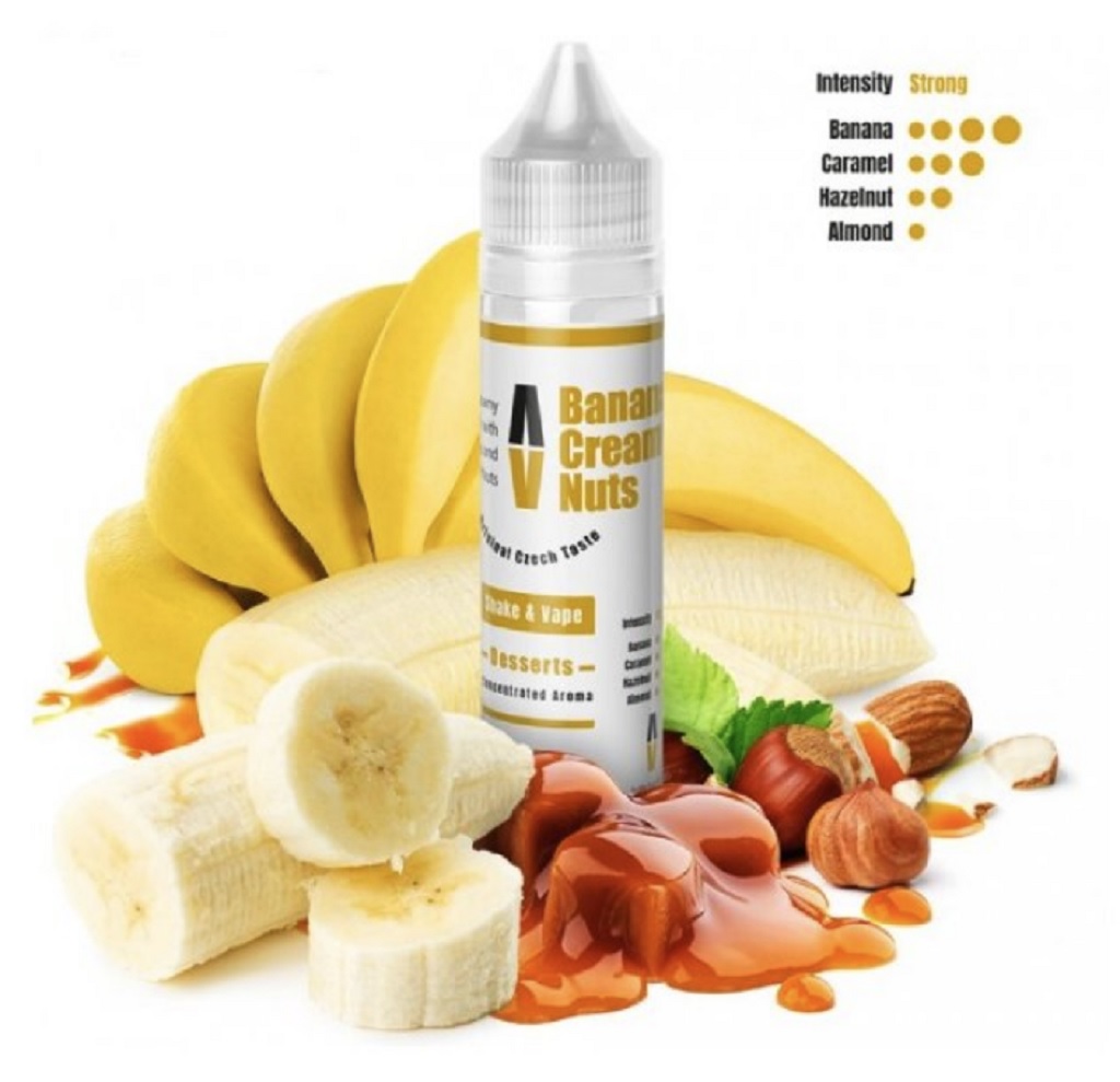 Příchuť Adams Vape Banana Creamy Nuts SnV 10ml