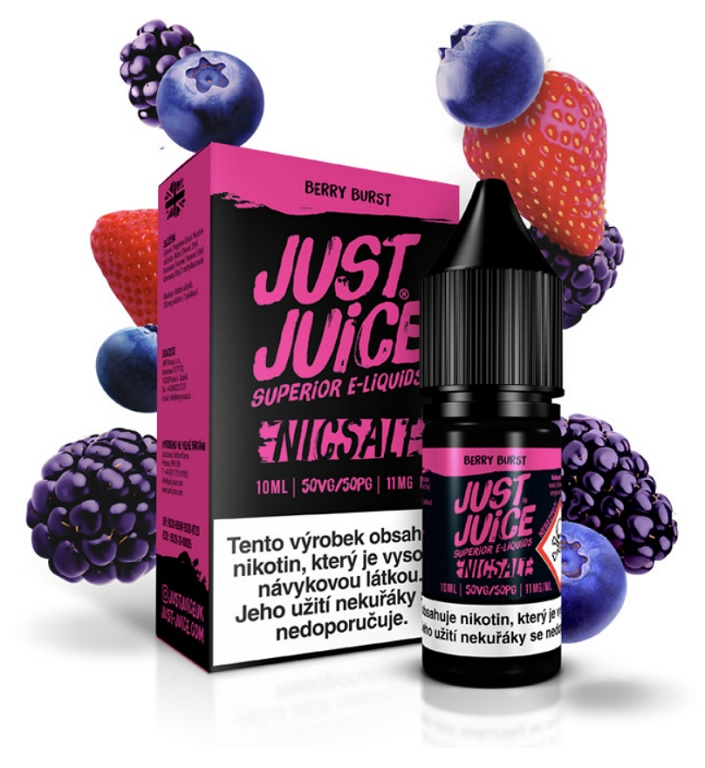 E-liquid Just Juice Salt Berry Burst (Lesní směs) 10ml Obsah nikotinu: 11mg
