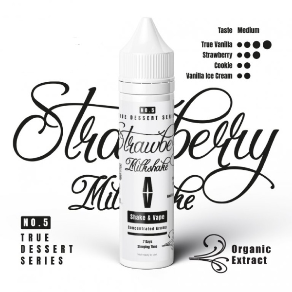 Příchuť Adams Vape Strawberry Milkshake SnV 10ml