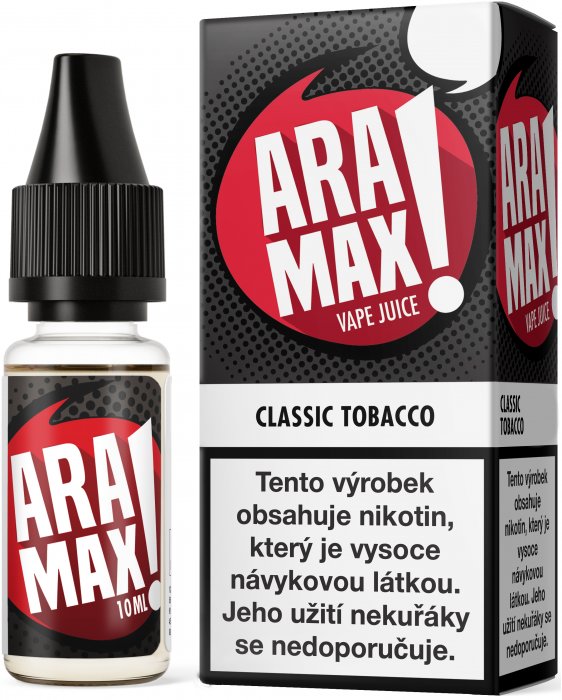 e-liquid ARAMAX Classic Tobacco 10ml Obsah nikotinu: 0 mg