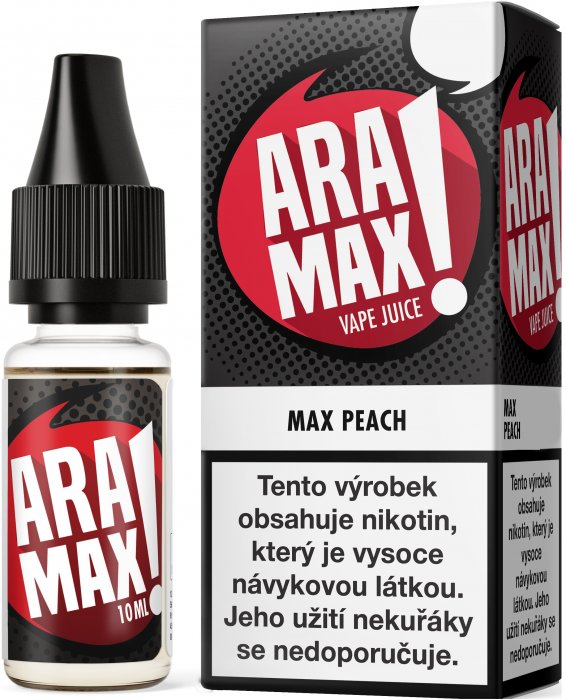 e-liquid ARAMAX Peach 10ml Obsah nikotinu: 12 mg