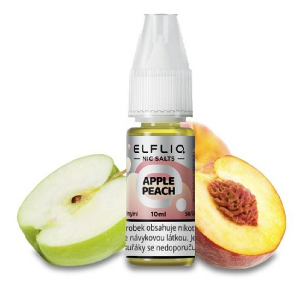 e-liquid ELF BAR ELFLIQ Apple Peach 10ml Obsah nikotinu: 10 mg