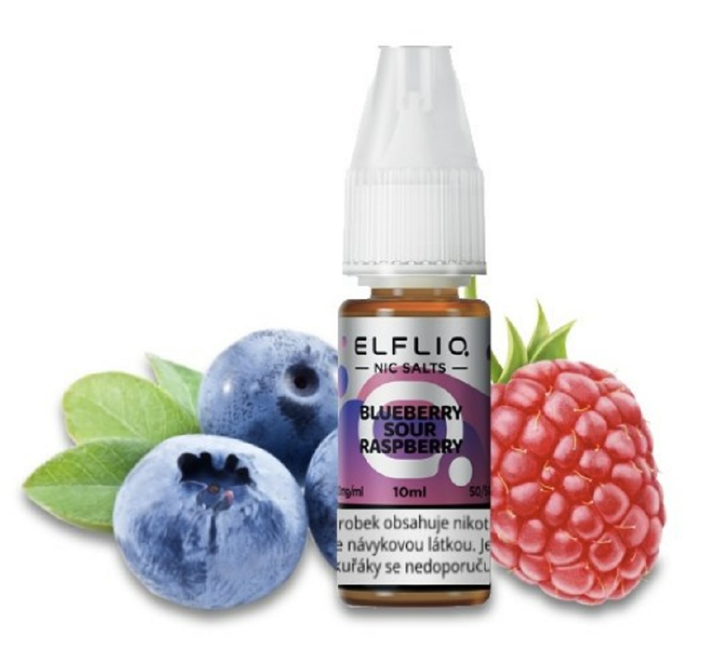 e-liquid ELF BAR ELFLIQ Blueberry Sour Raspberry 10ml Obsah nikotinu: 10 mg