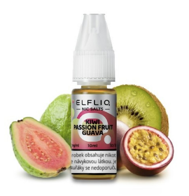 e-liquid ELF BAR ELFLIQ Kiwi Passion Fruit Guava Obsah nikotinu: 10 mg