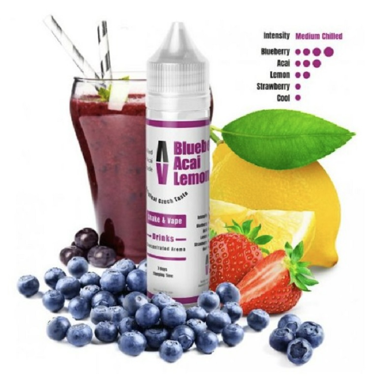 Příchuť Adams Vape Blueberry Acai Lemonade SnV (Vychlazená borůvková limonáda) 10ml