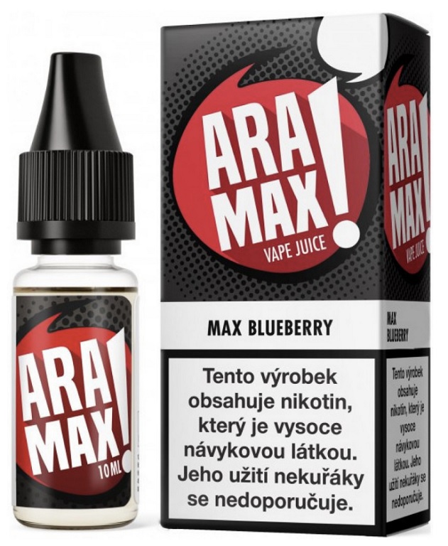 e-liquid ARAMAX Max Blueberry 10ml Obsah nikotinu: 0 mg