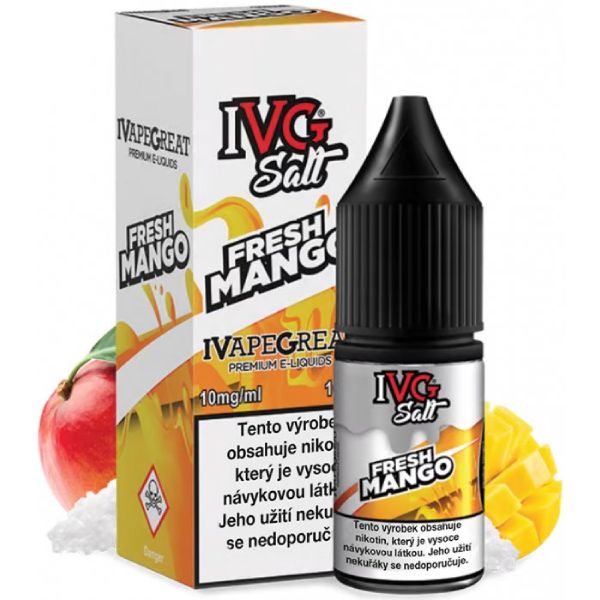 I VG e-liquid IVG Salt Fresh Mango 10ml Obsah nikotinu: 20 mg