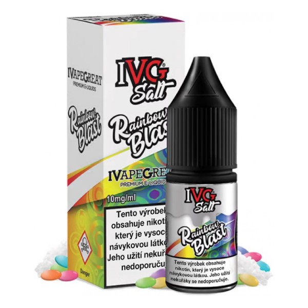 I VG e-liquid IVG Salt Rainbow Blast 10ml Obsah nikotinu: 20 mg