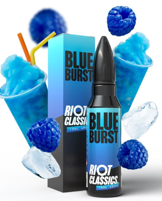 Příchuť Riot Squad Shake & Vape: Blue Burst (Modrá ledová tříšť) 10ml