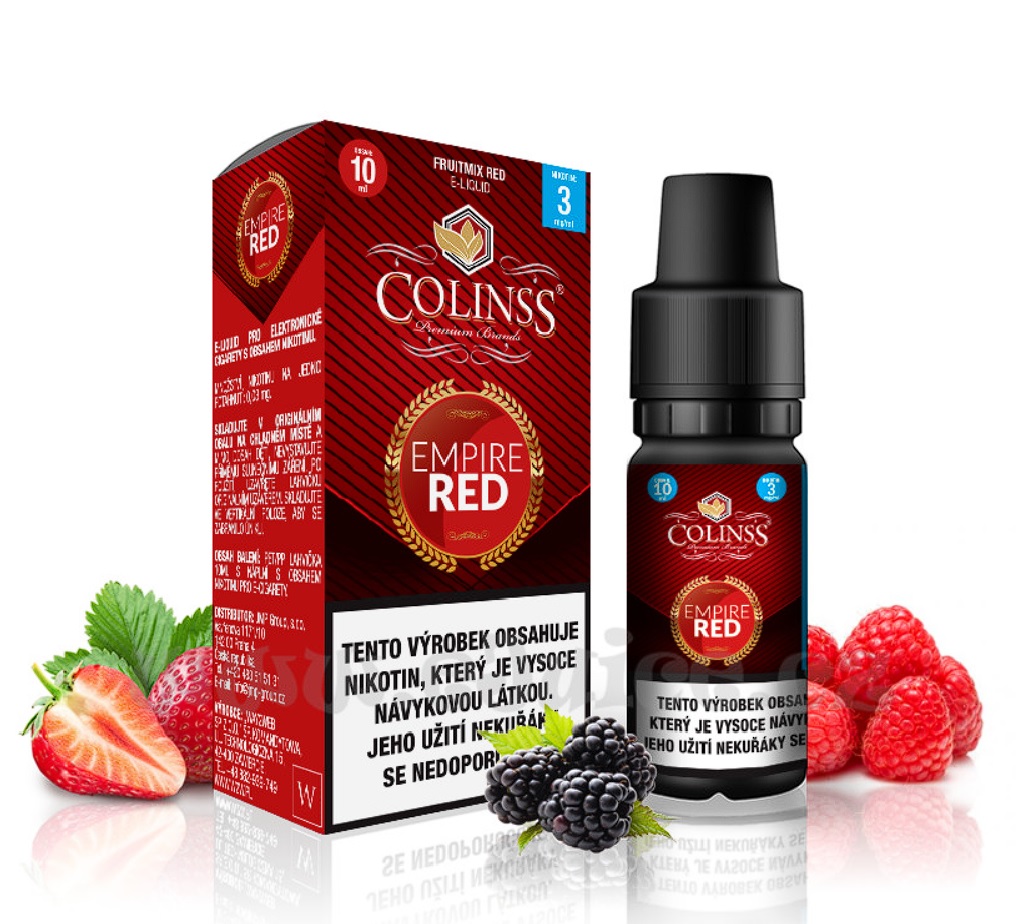 E-liquid Colinss Empire Red (Mix červených plodů) 10ml Nikotin: 0 mg Mix červených plodů