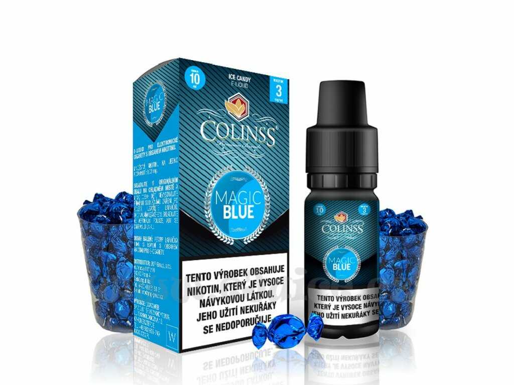 E-liquid Colinss Magic Blue (Ledové bonbony) 10ml Nikotin: 6 mg Ledové bonbony