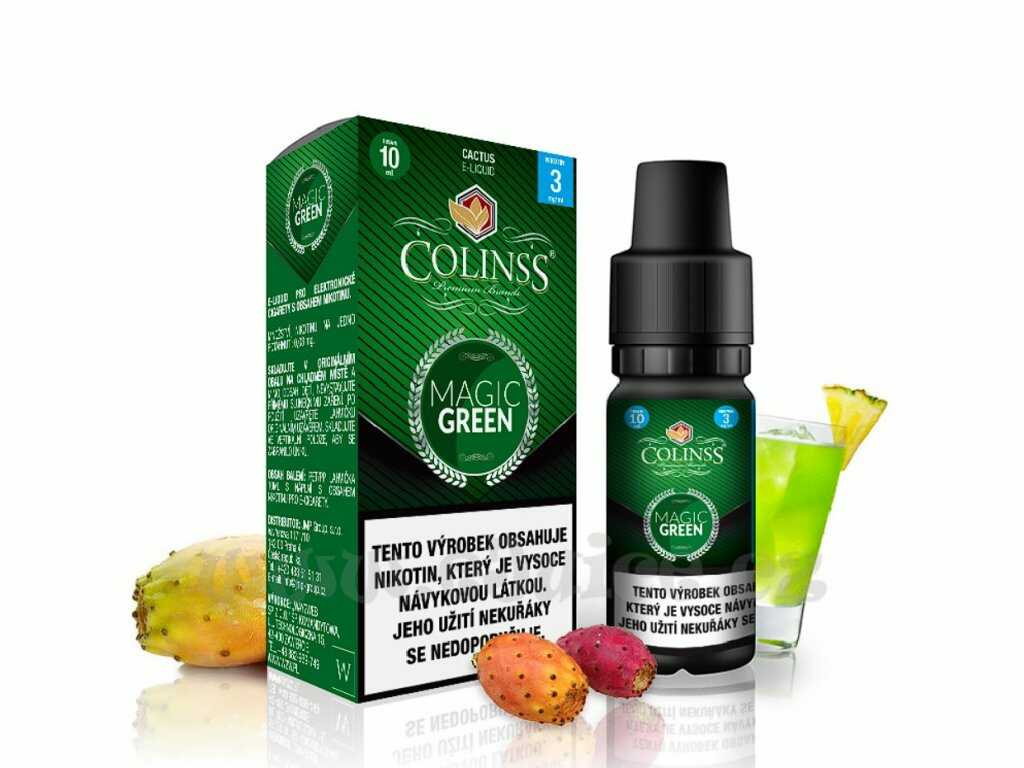 E-liquid Colinss Magic Green (Osvěžující kaktus) 10ml Nikotin: 6 mg Osvěžující kaktus