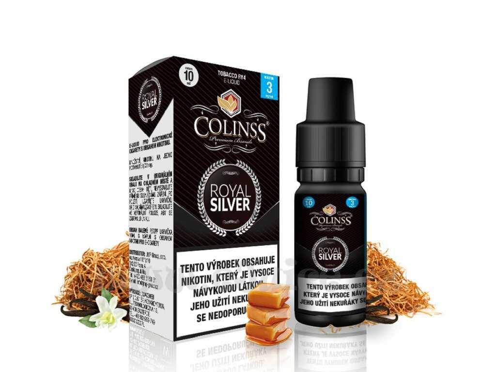 E-liquid Colinss Royal Silver (RY4 tabák) 10ml Nikotin: 0 mg RY4 tabák