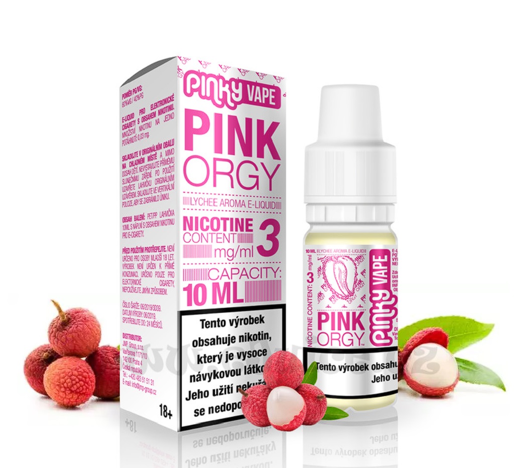 E-liquid Pinky Vape Pink Orgy (Liči) 10ml Nikotin: 3 mg
