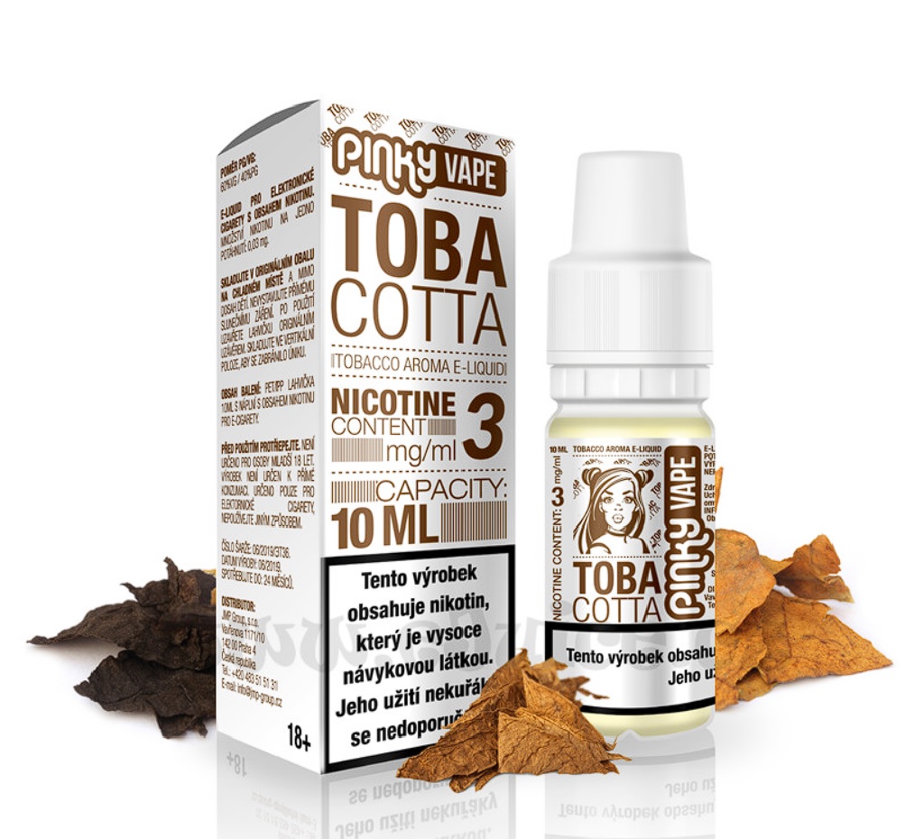 E-liquid Pinky Vape Tobacotta (Tabák) 10ml Nikotin: 6 mg