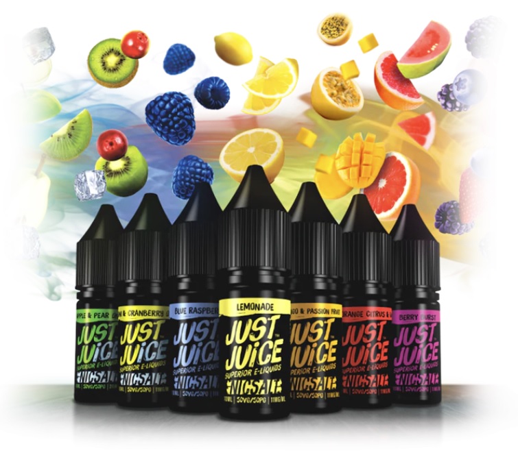 E-liquid Just Juice Salt Watermelon & Cherry (Meloun a třešně) 10ml Obsah nikotinu: 11mg