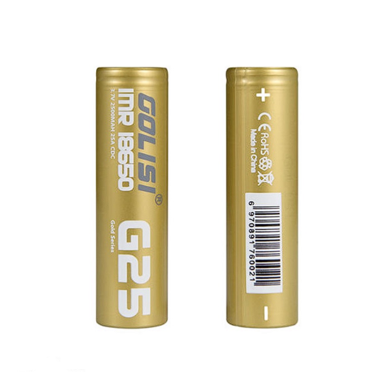 Baterie Golisi G25 IMR 18650 / 20A / 2500mAh (2ks + pouzdro)