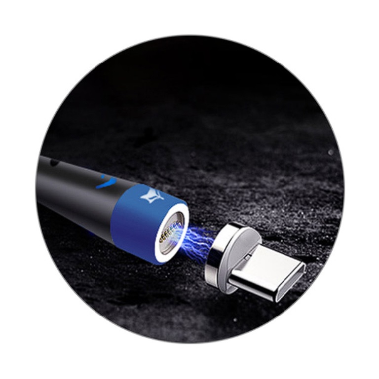 Dobíjecí kabel 3v1 Kumiho K-1 (Černo-modrý)