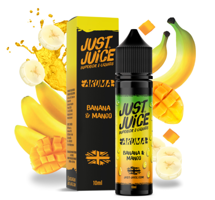 Příchuť Just Juice S&V: Banana & Mango (Banán & mango) 10ml
