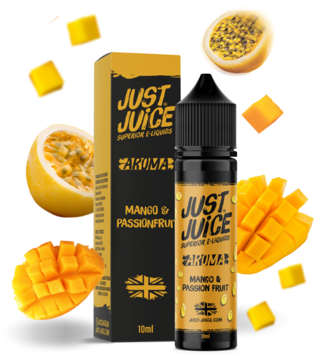 Příchuť Just Juice S&V: Mango & Passion Fruit (Mango & marakuja) 10ml