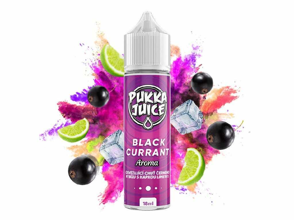 Příchuť Pukka Juice S&V: Blackcurrant (Černý rybíz s kapkou limetky) 10ml
