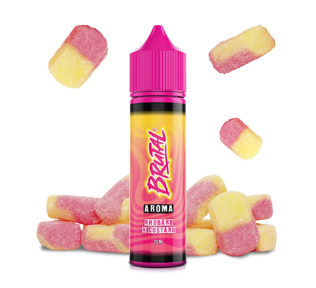 Příchuť Brutal S&V: Rhubarb & Custard (Sladká rebarbora s custardem) 10ml