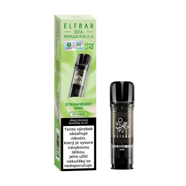 ELF BAR ELFA POD náplň Strawberry Kiwi 20mg 2ks Jahoda a kiwi