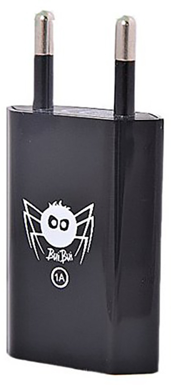 BuiBui Síťový adaptér s USB 1A (1000mAh) - černý