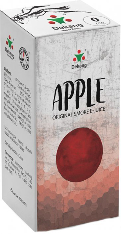 e-liquid Dekang Apple (Jablko), 10ml Obsah nikotinu: 0 mg