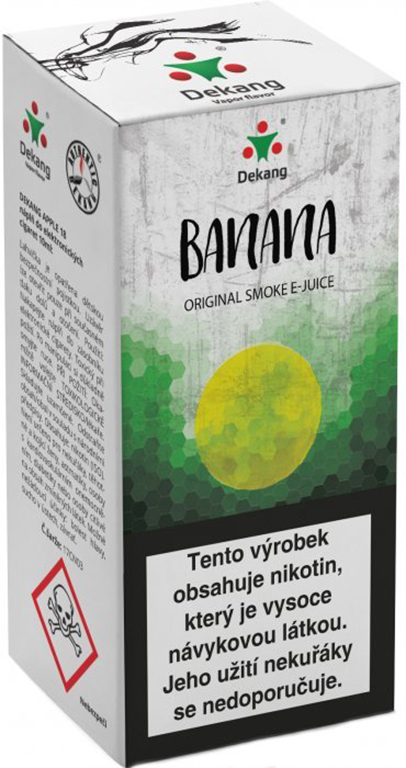 e-liquid Dekang Banana (Banán), 10ml Obsah nikotinu: 0 mg