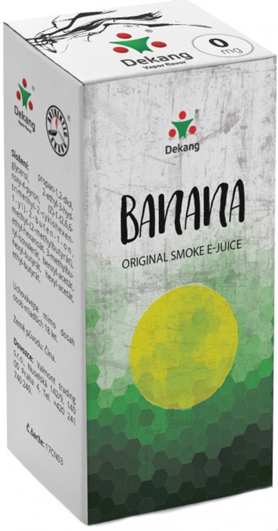 e-liquid Dekang Banana (Banán), 10ml Obsah nikotinu: 0 mg