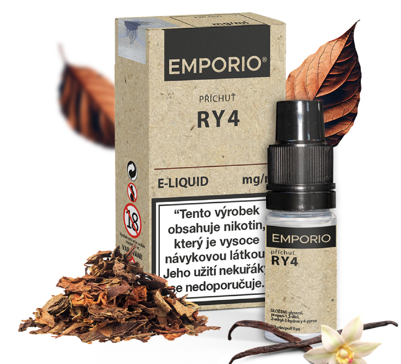 Imperia E-liquid Emporio - RY4 10ml Nikotin: 6 mg
