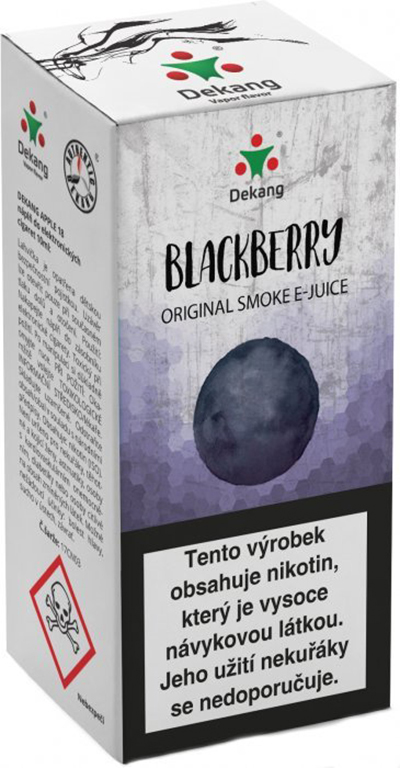 e-liquid Dekang Blackberry (Ostružina), 10ml Obsah nikotinu: 0 mg