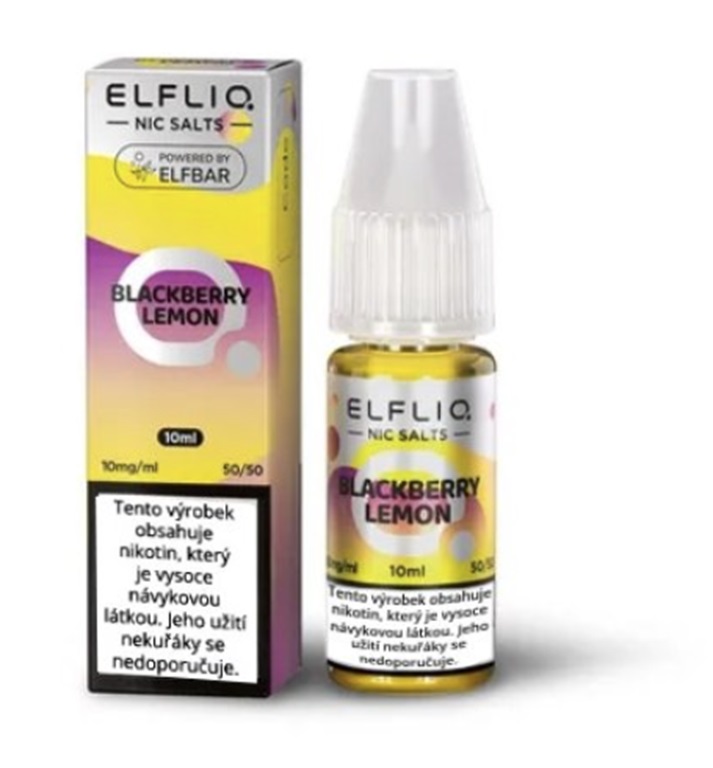 e-liquid ELF BAR ELFLIQ Blackberry Lemon 10ml Obsah nikotinu: 10 mg