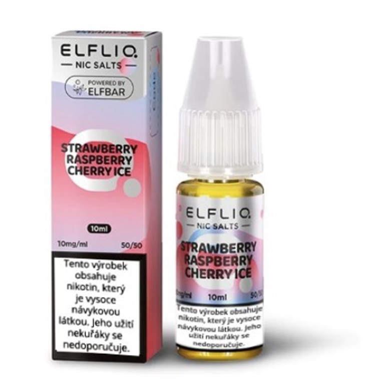 e-liquid ELF BAR ELFLIQ Strawberry Raspberry Cherry Ice 10ml Obsah nikotinu: 10 mg