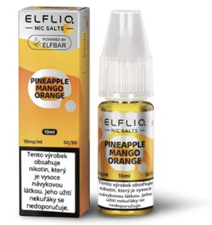 e-liquid ELF BAR ELFLIQ Pineapple Mango Orange 10ml Obsah nikotinu: 10 mg
