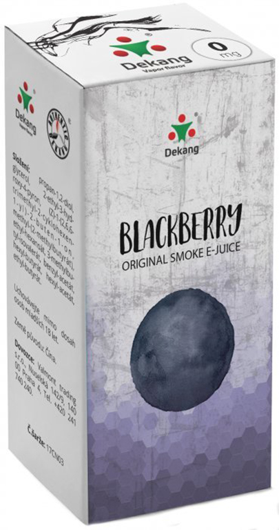 e-liquid Dekang Blackberry (Ostružina), 10ml Obsah nikotinu: 0 mg