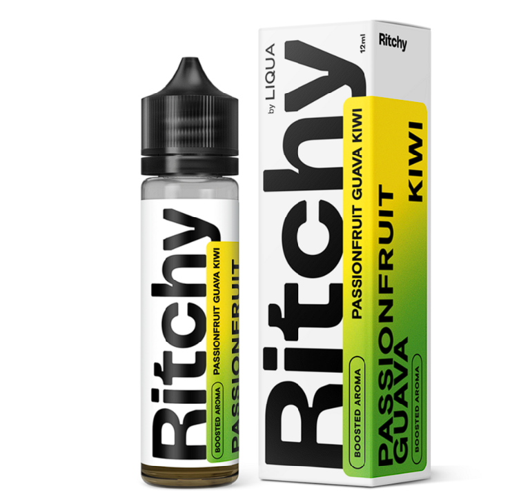 Příchuť Ritchy S&V: Passionfruit Guava Kiwi (Svěží marakuja, guava a kiwi) 12ml