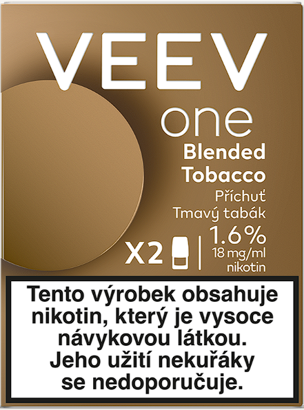 VEEV ONE náplň Blended Tobacco 18mg - 2ks Jemný tabák