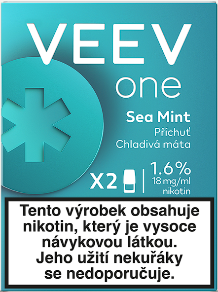 VEEV ONE náplň Sea Mint 18mg - 2ks Máta
