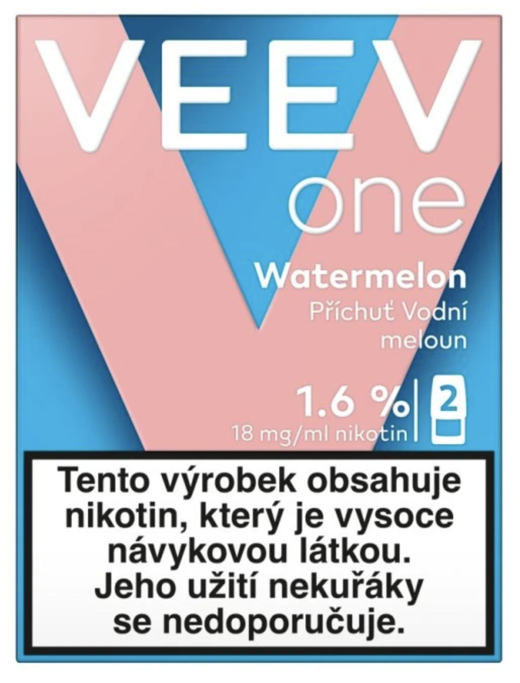VEEV ONE náplň Watermelon 18mg - 2ks Vodní meloun