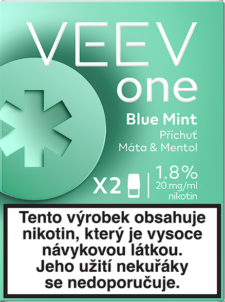 VEEV ONE náplň Blue Mint 20mg - 2ks Mentol