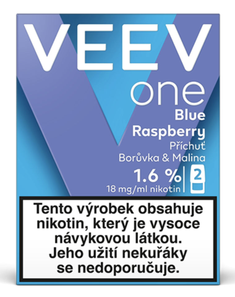 VEEV ONE náplň Blue Raspberry 18mg - 2ks Modrá malina