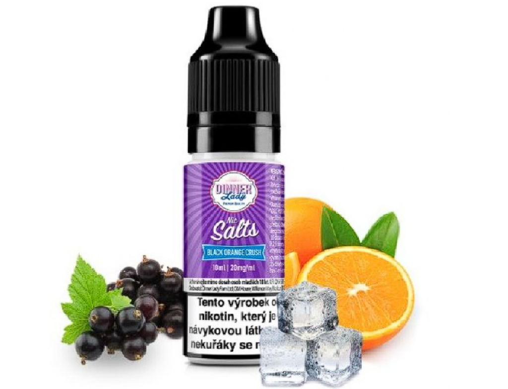 e-liquid Dinner Lady Black Orange Crush 10ml 20mg