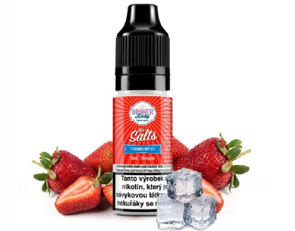 e-liquid Dinner Lady Strawberry Ice 10ml 20mg