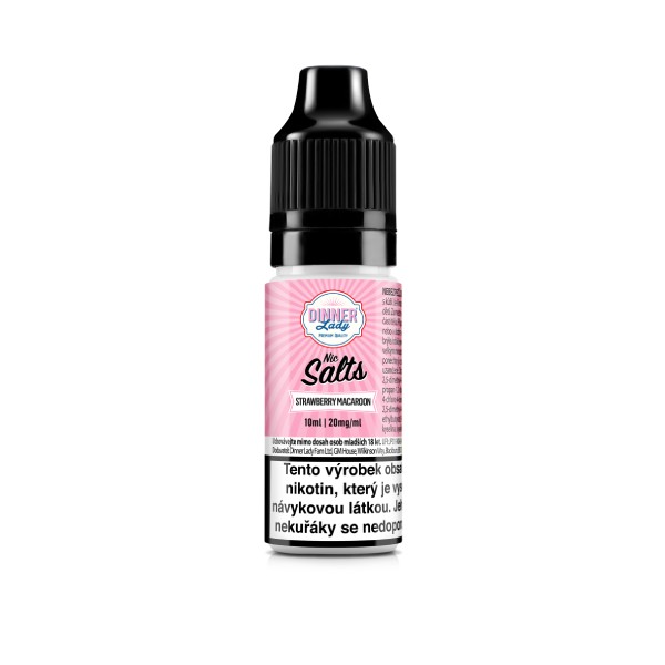 e-liquid Dinner Lady Strawberry Macaroon 10ml 20mg